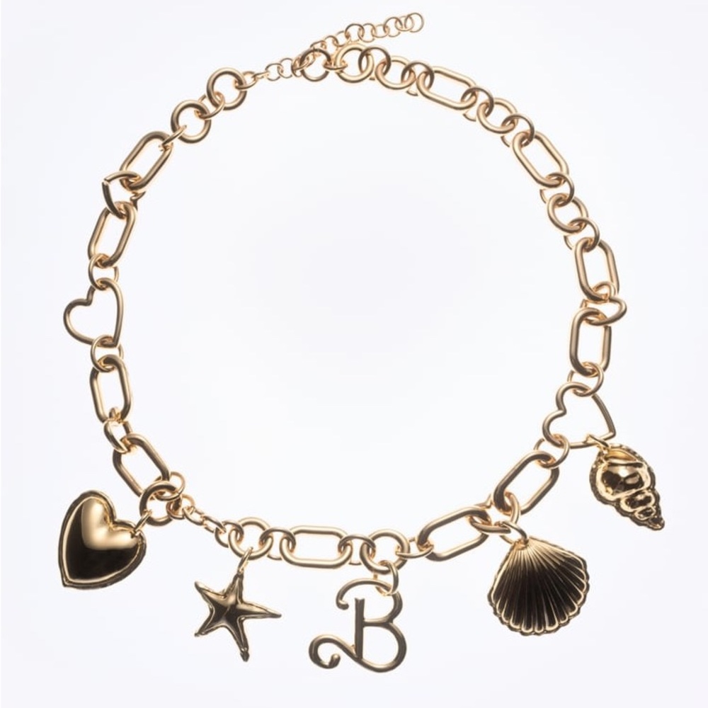 NWT Zara Barbie Charm Gold Belt